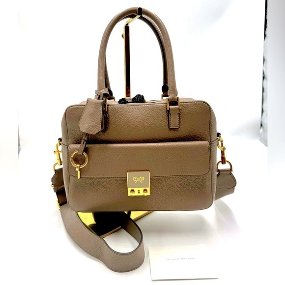 Anya Hindmarch Taupe Leather Tote - Picture 2 of 16